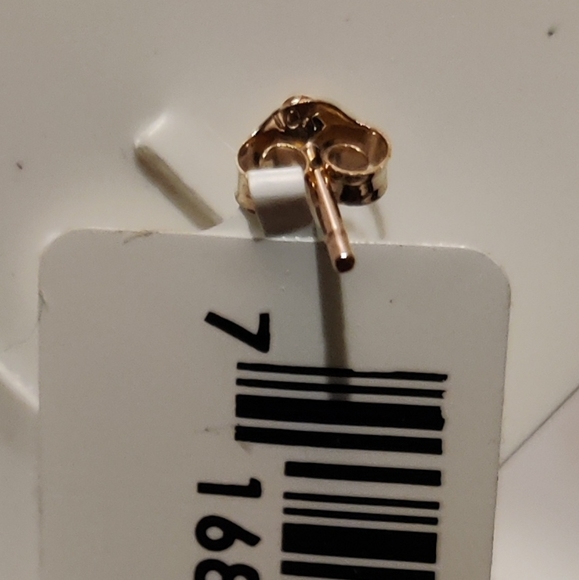 10K Yellow Gold Ball Stud Earrings - Picture 4 of 7